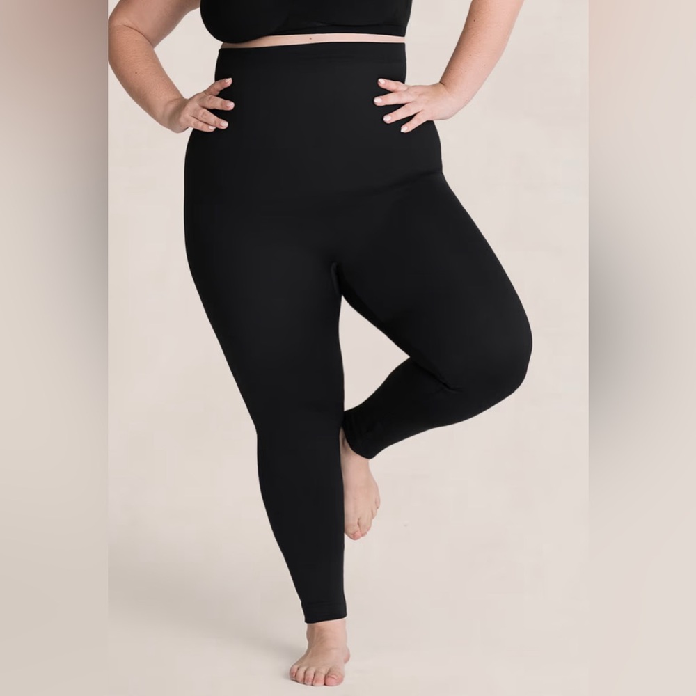 Shapermint high waisted shaping black leggings-Sz 3X